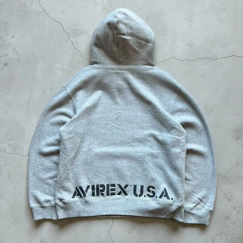 Vintage 00’s Avirex USA Flag Hoodie L