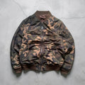 Green Brown Camo Avirex Reversible Military Bomber Jacket