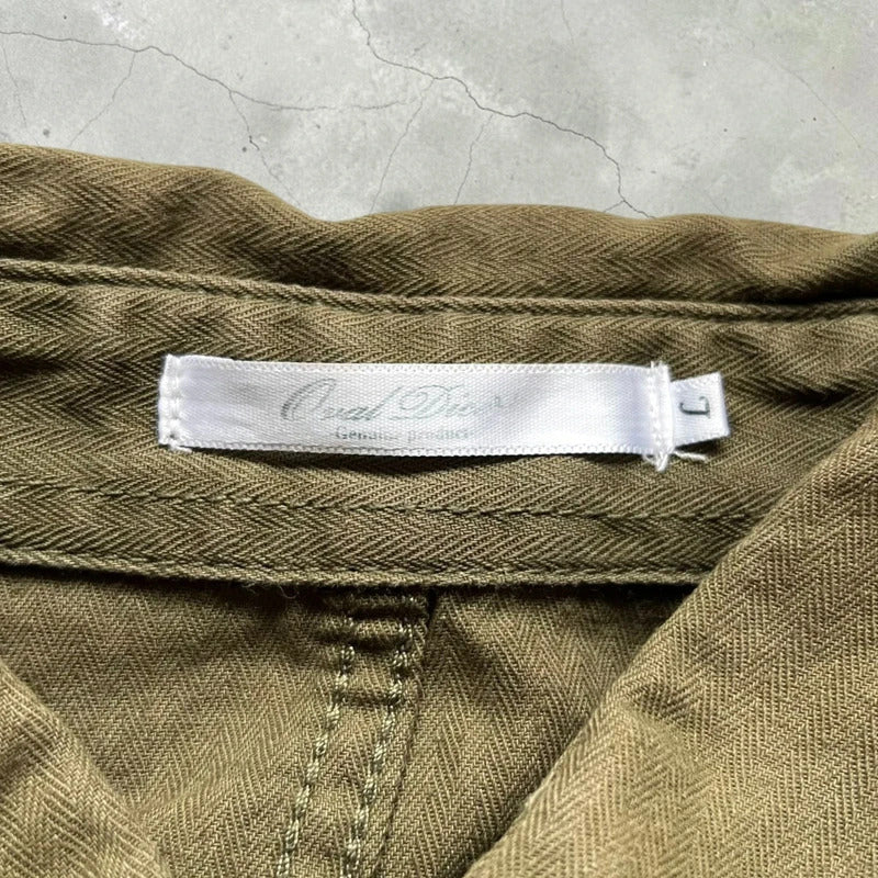 Vintage 00's Khaki Green Military Style Jacket Shacket S