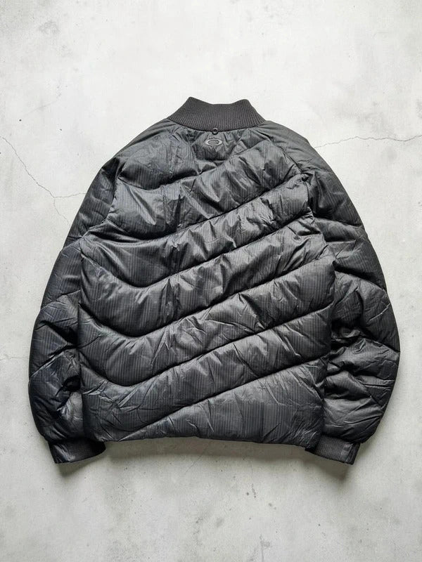 Vintage 00's Black Oakley Down Puffer Jacket Coat S