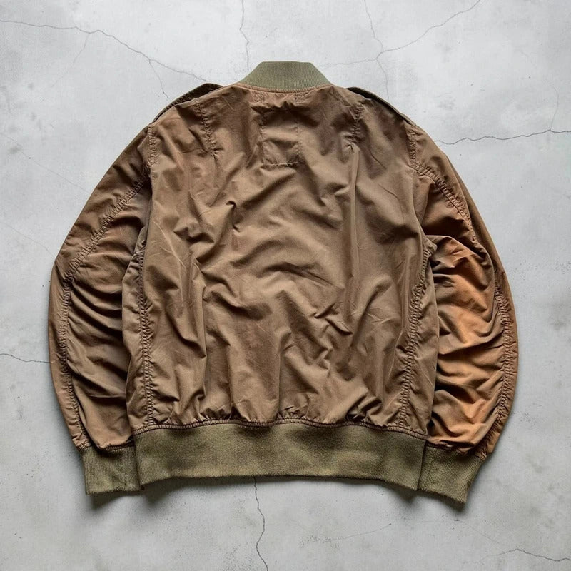 Brown Avirex MA-1 Military Bomber Jacket M