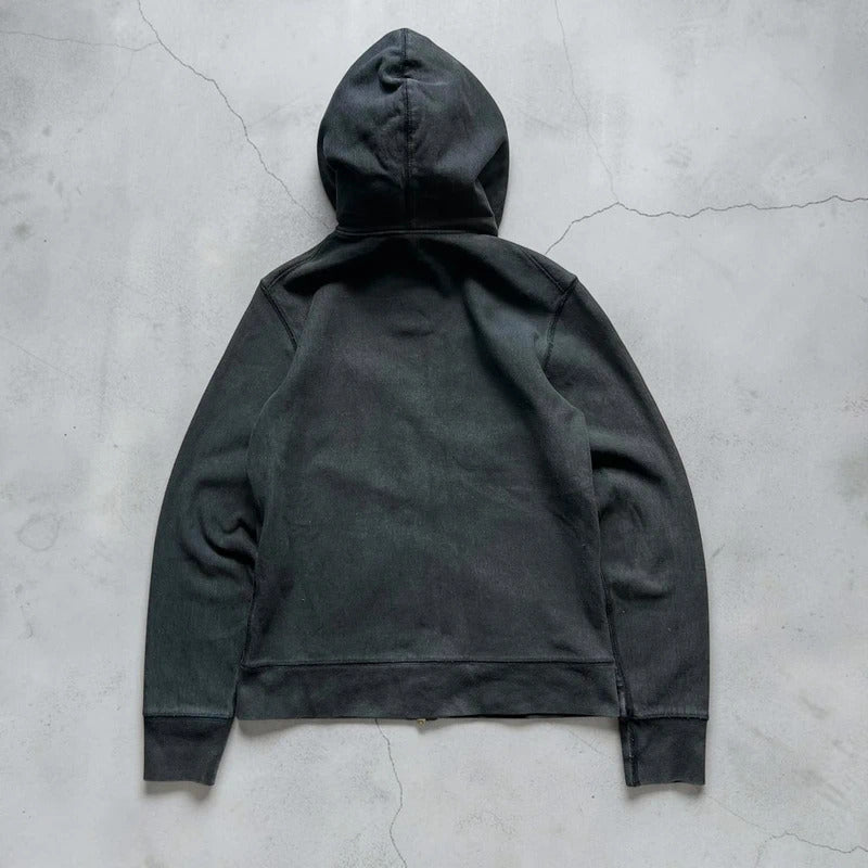 Vintage 00s Black Avirex Zip Up Hoodie S