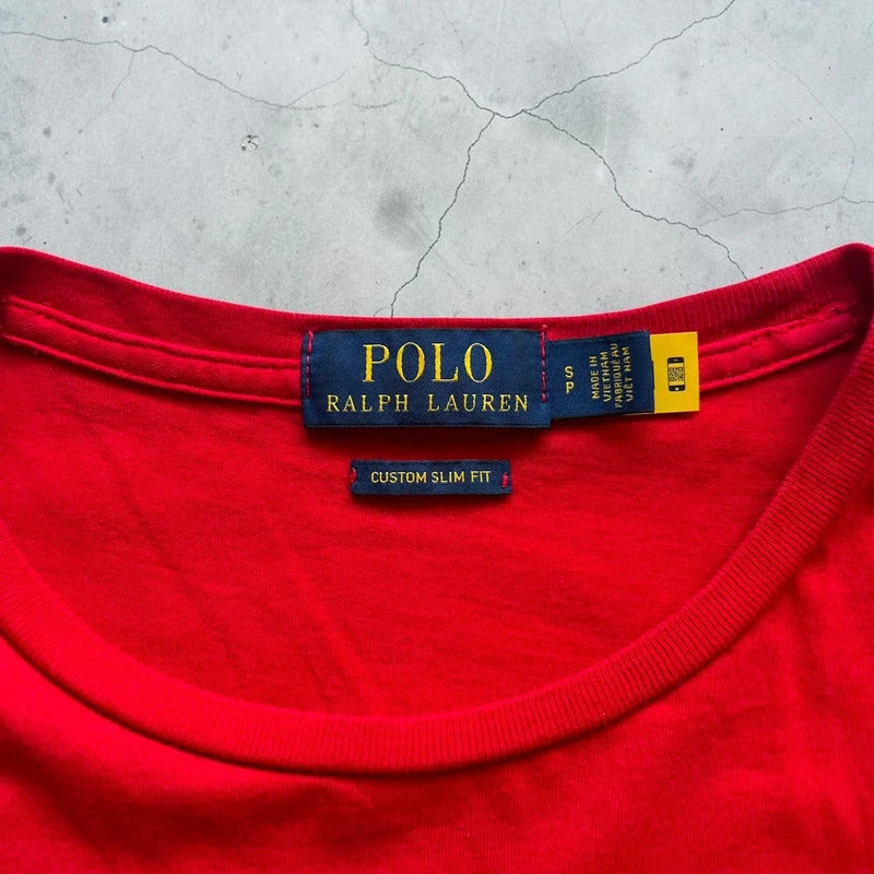 Red Polo Ralph Lauren Big Pony USA T'shirt XS