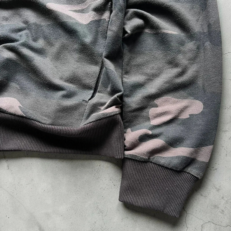 Dark Grey Oakley Camo Zip up Hoodie Jacket XL