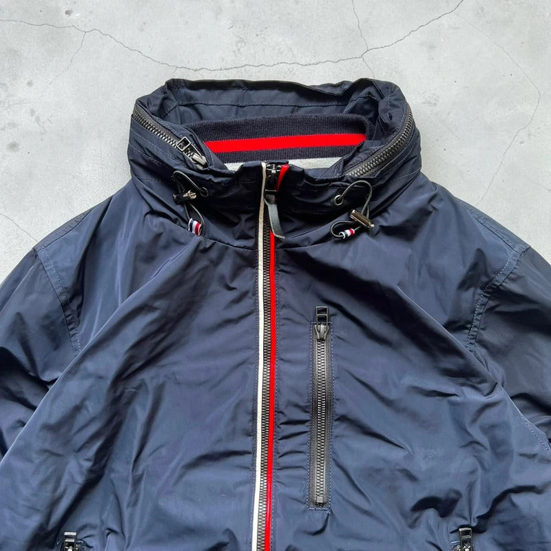 Navy Blue Beams Japan Hooded Bomber Jacket XS