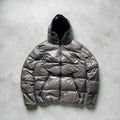 Grey Beams Japan Hooded Feather Puffer Jacket Coat M