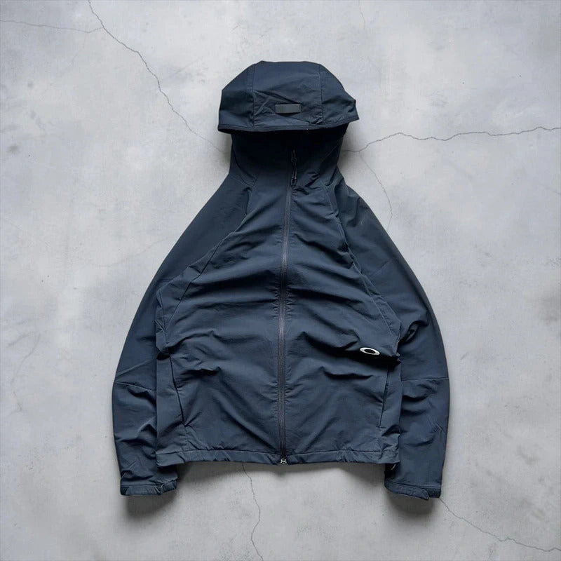 Navy Blue Oakley Zip up Water Resistant Jacket M