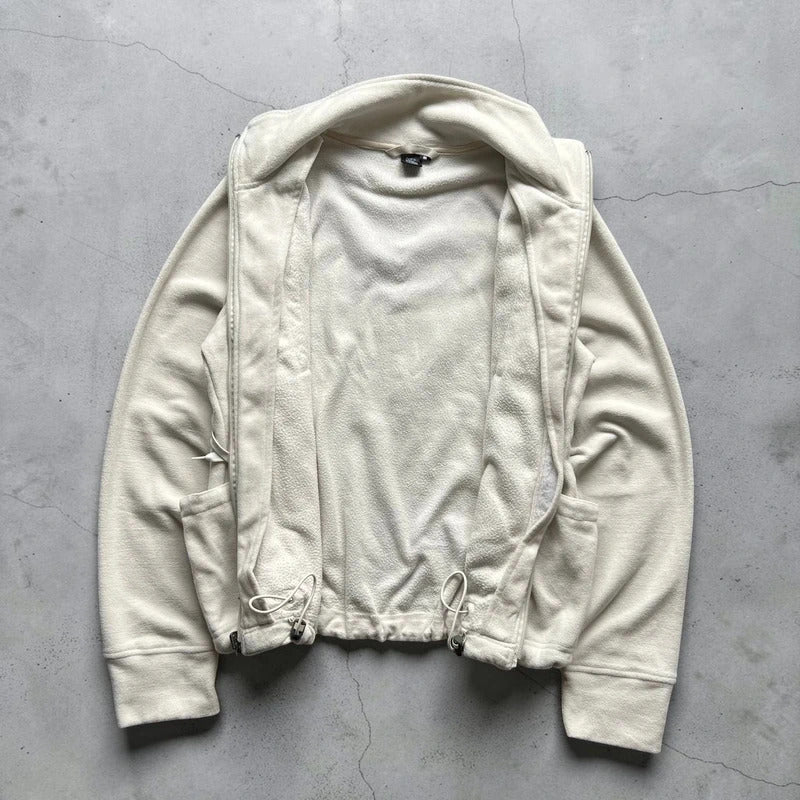 White/Cream Oakley Women's Fleece Full-Zip Jacket M