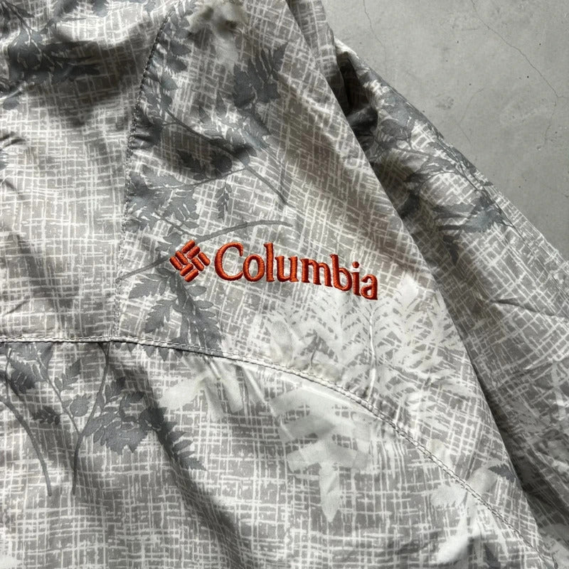 Grey White Camo Forest Columbia Lightweight Jacket