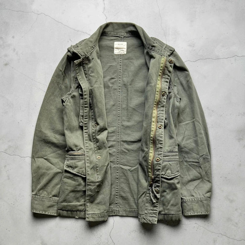 Vintage 00's Beams Khaki Field Utility Military Jacket S