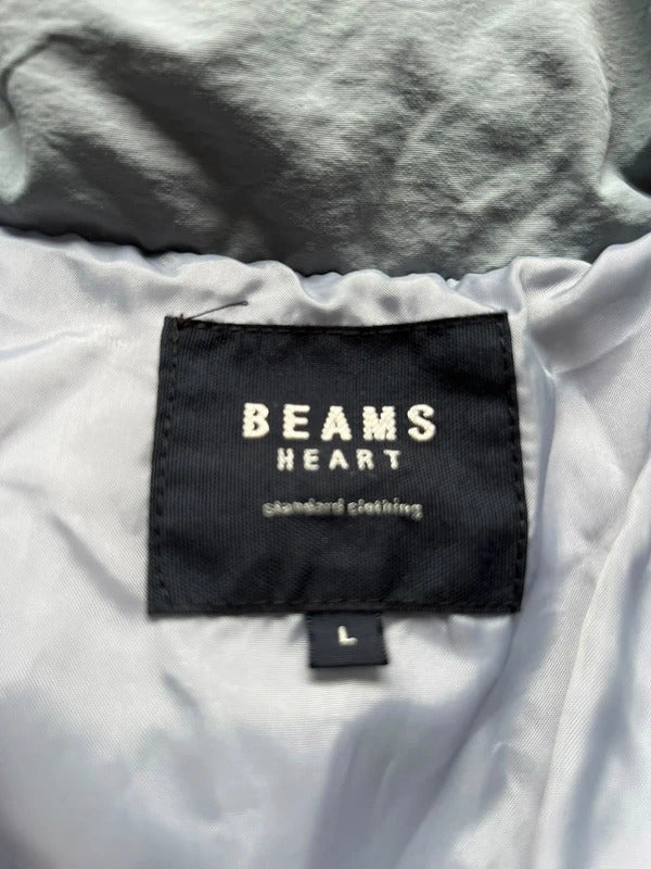 Light Blue Grey Beams Japan Puffer Jacket Coat M