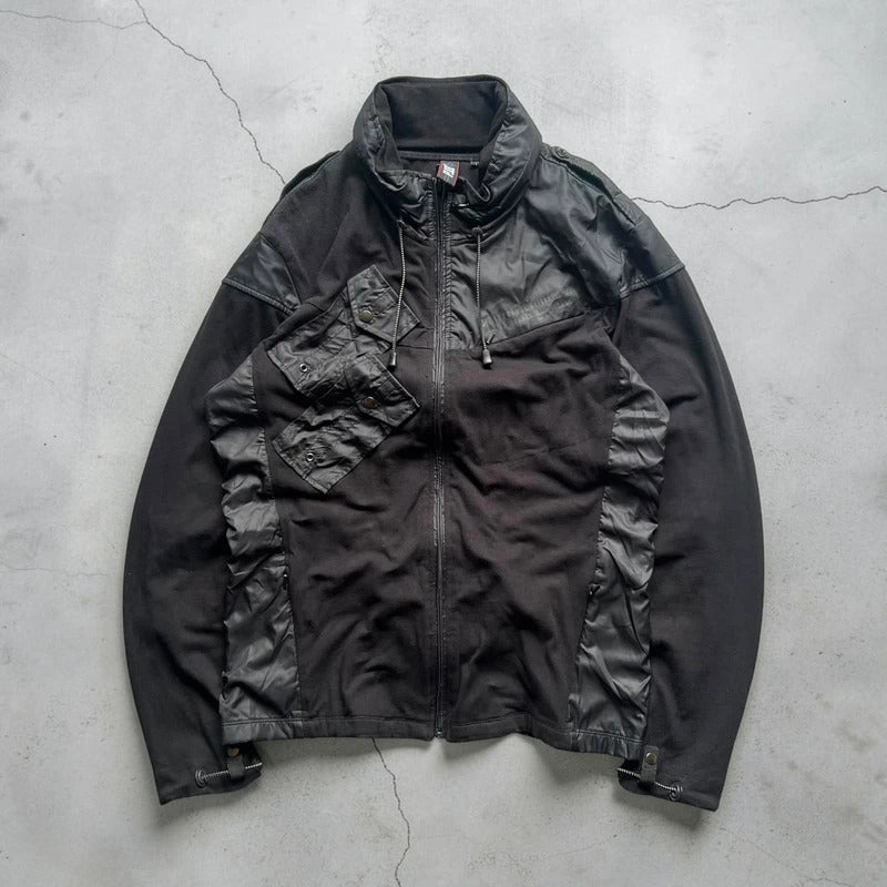 Vintage 00's Avirex Black Technical Zip up Jacket S