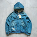 Type Blue Avirex Silent Service Zip Up Hoodie Jacket