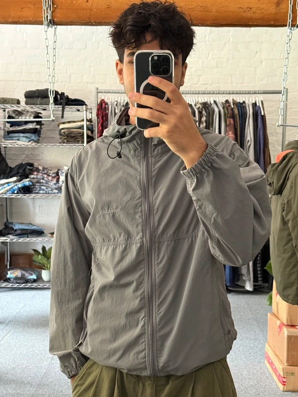 Grey Montbell Water Resistant Lightweight Jacket Coat M