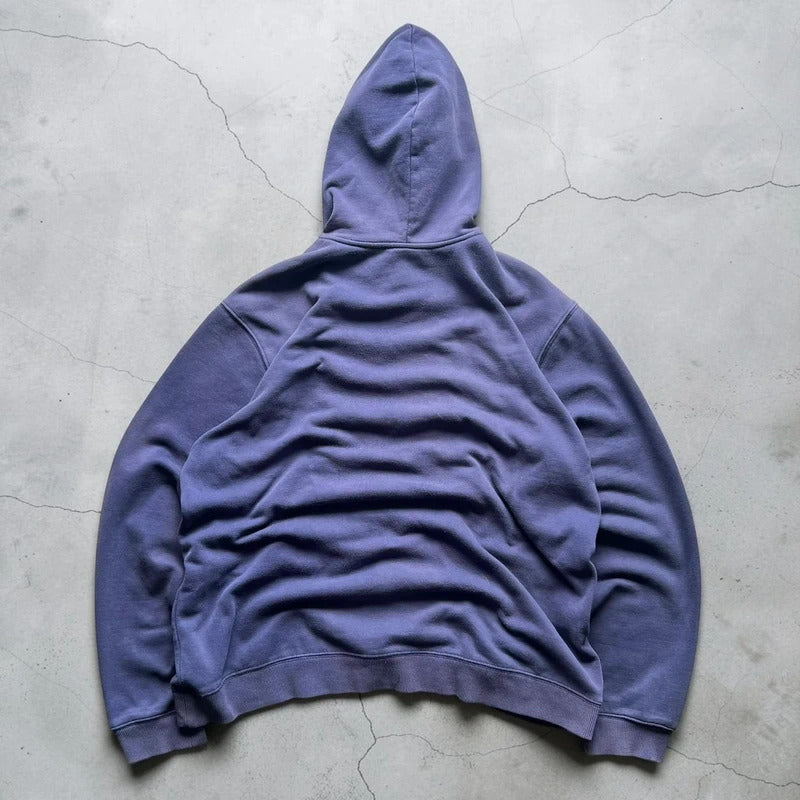 Nike ACG Blue Faded Wash Pullover Hoodie L