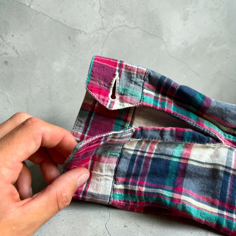 Vintage 00s Stussy Plaid Checked Tartan Zip Up Jacket M