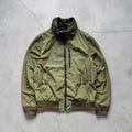 Beams Heart Japan Khaki Green Hooded Military Bomber Jacket M