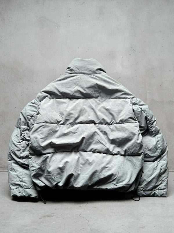 Light Blue Grey Beams Japan Puffer Jacket Coat M