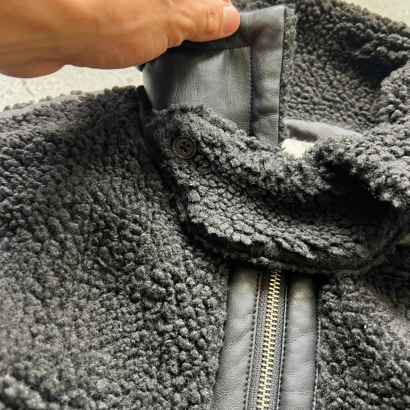 Black Beams Japan Fleece Zip up Jacket L