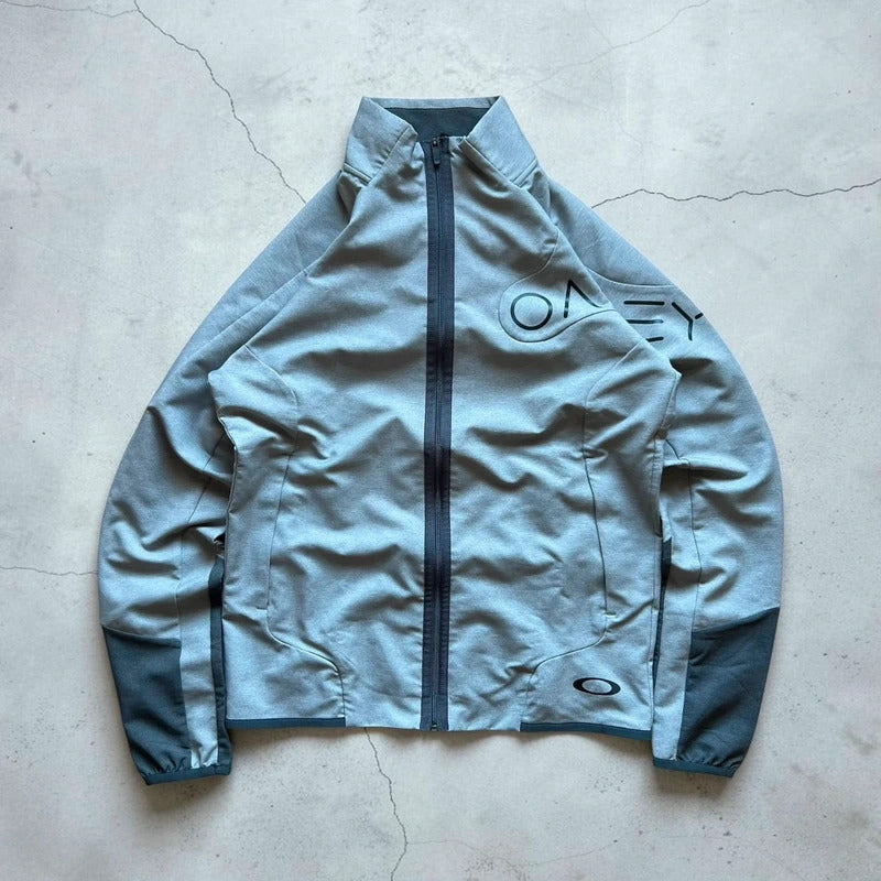 Grey Oakley Sportswear Lightweight Zip up Jacket S