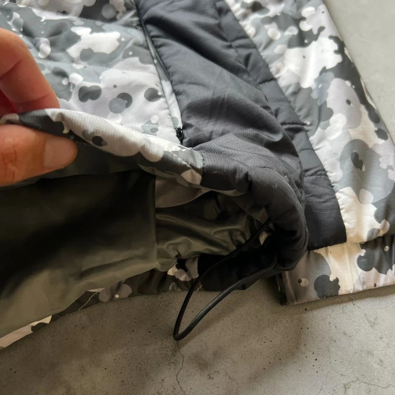 Black White Digi Camo Oakley Technical Insulated Jacket Coat S XS
