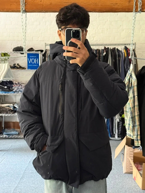 Navy Blue Beams Japan Puffer Jacket Coat XL