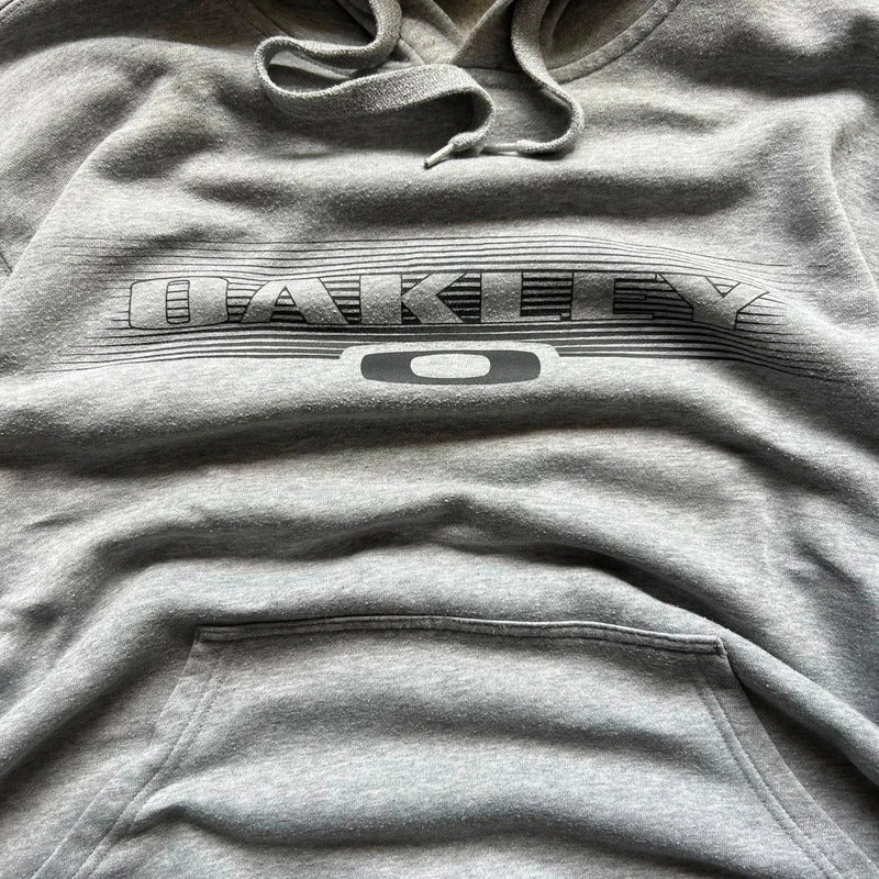 Vintage 00’s Grey Oakley Logo Hoodie M