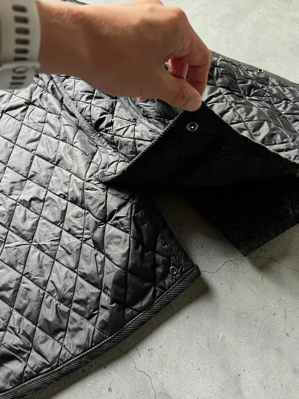 Black Beams Japan Quilted Corduroy Collar Jacket