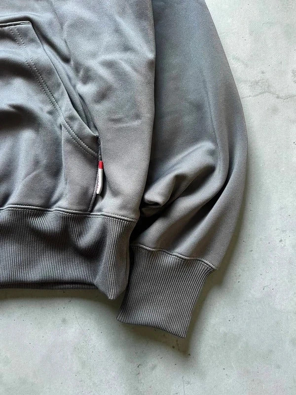 Vintage 00's Dark Grey MLB New York Yankees Hoodie L