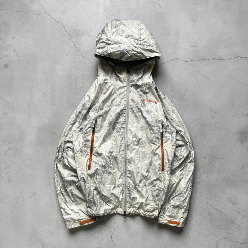 Grey White Camo Forest Columbia Lightweight Jacket