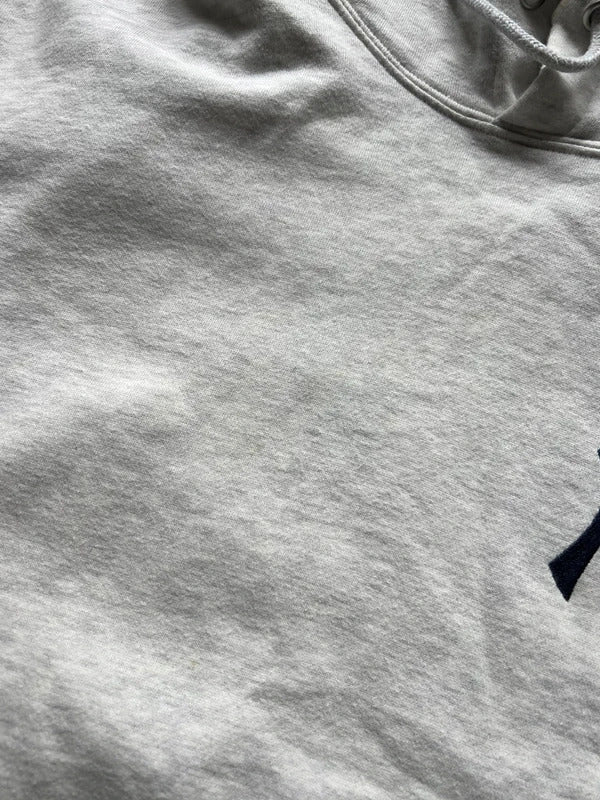 Grey NY New York Yankees Print Hoodie L