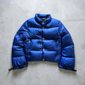 2007 Women's Navy Blue Junya Watanabe CDG Cropped Puffer Down Jacket Coat S