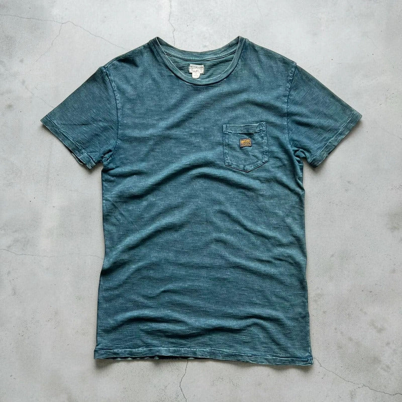 Light Blue RL Denim & Supply Washed Pocket T-Shirt S