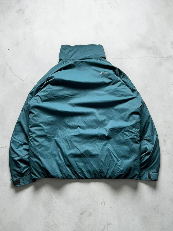 Technical Blue Oakley Puffer Jacket Coat L