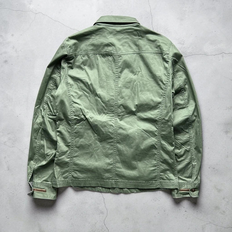Vintage 00's Khaki Green Military Style Jacket S