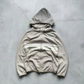 Vintage 00's Beige Beams Japan Zip up Knitted Hoodie S