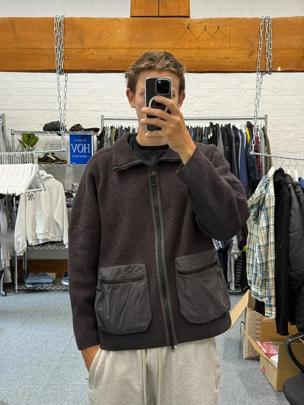 Black Brown Oakley FGL Fleece Jacket L