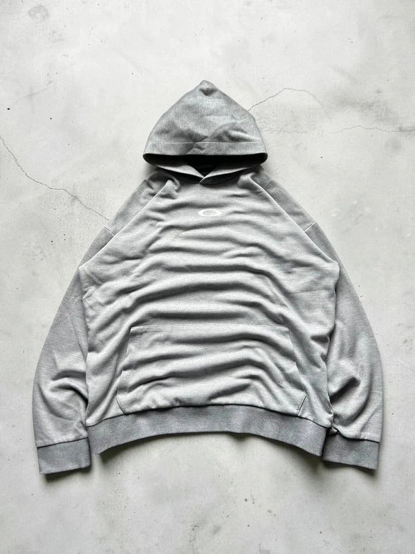 Vintage 00's Grey Oakley Hoodie XL