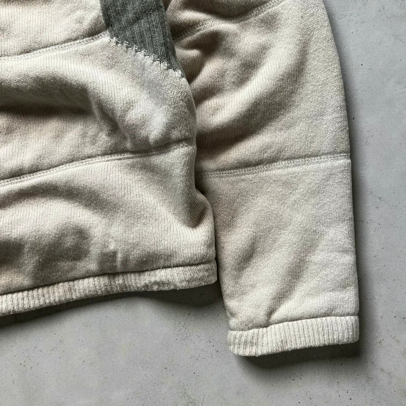 Vintage 00's Cream Nike ACG Half zip Knitted Jumper Sweater L