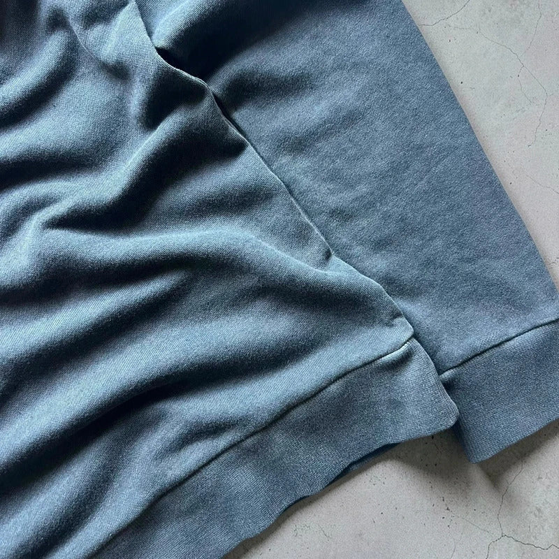 Vintage style Faded Grey Oakley Hoodie M
