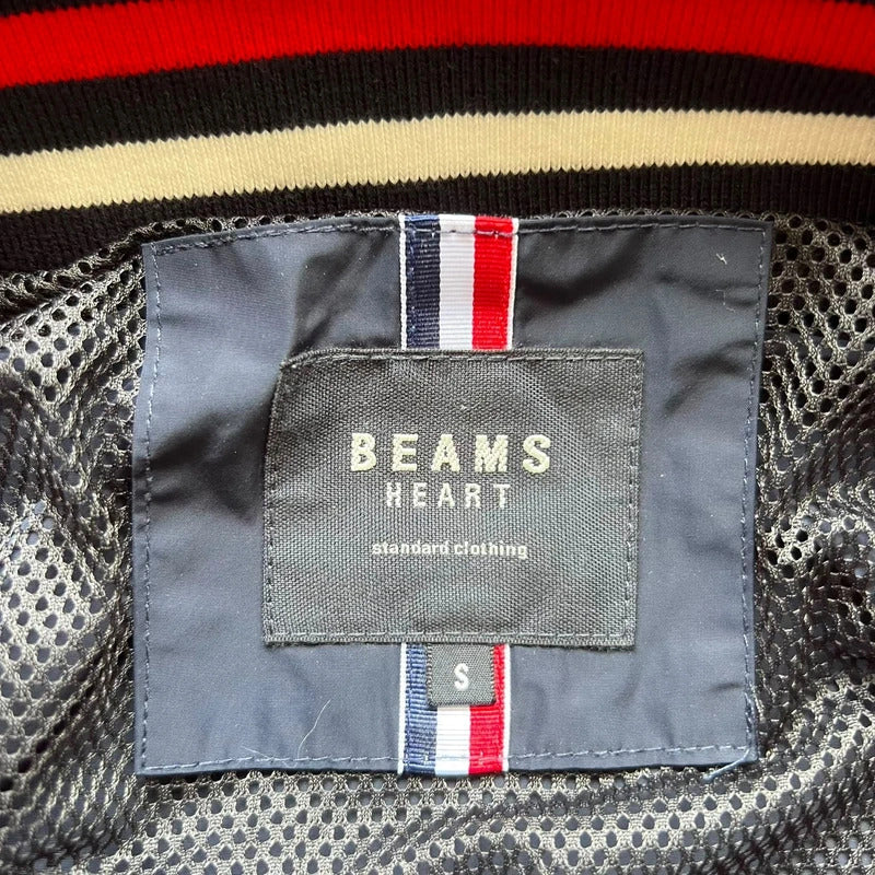 Navy Blue Beams Japan Hooded Bomber Jacket XS
