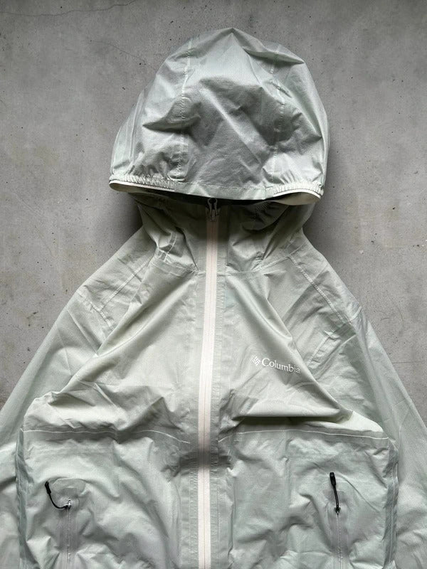 Columbia Light Green Translucent Lightweight Jacket XS