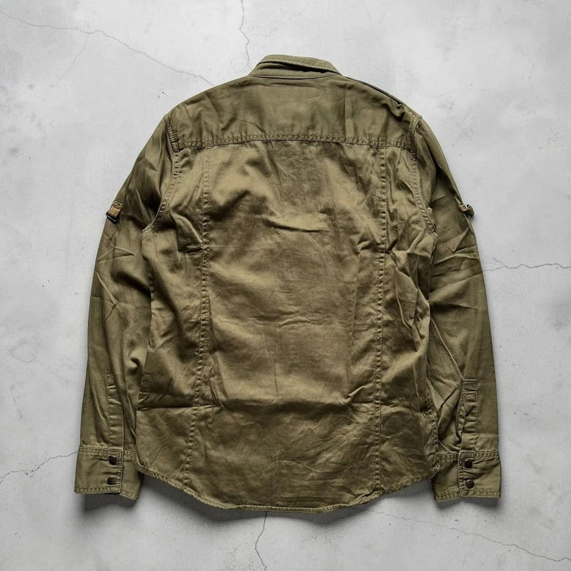 Vintage 00's Beams Japan Khaki Green Military Jacket S