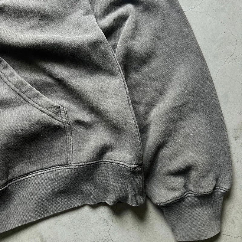 Stussy No4 Logo Black Faded Hoodie M
