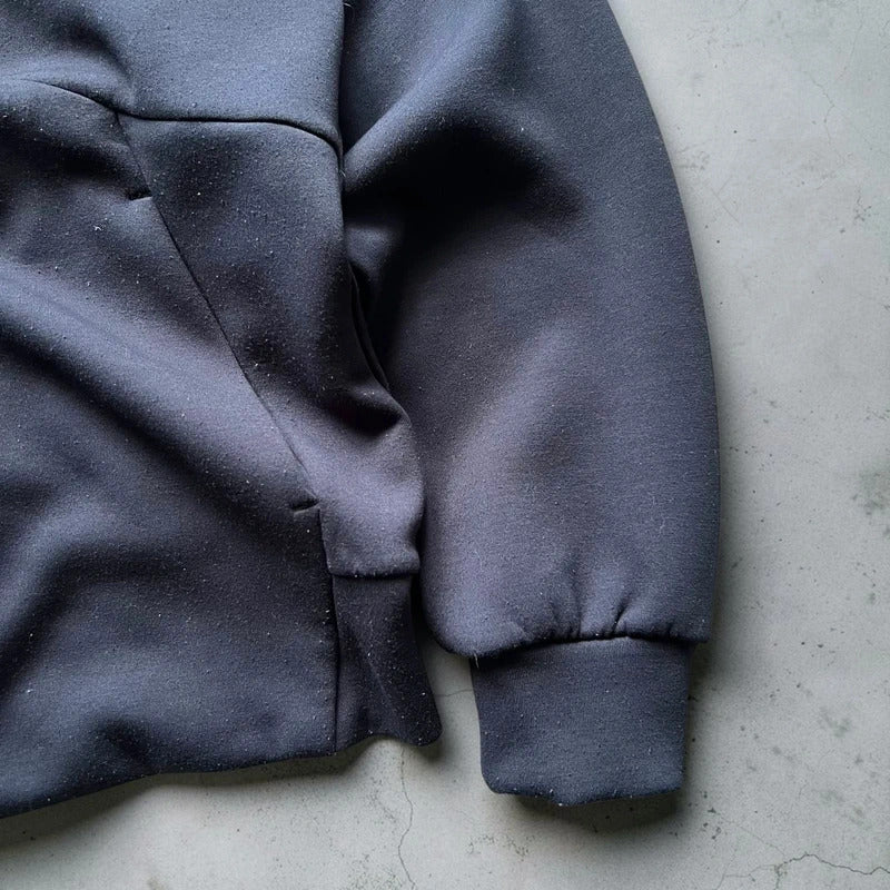 Navy Black Oakley Embossed Logo Hoodie XS