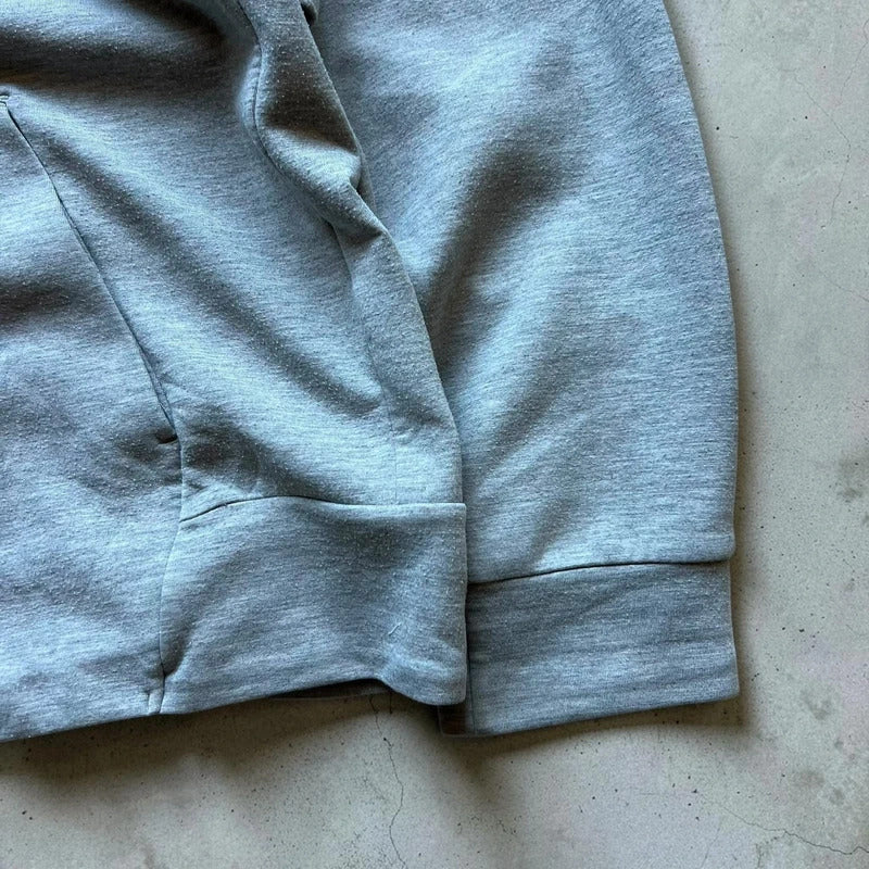 Grey Oakley Embossed Logo Hoodie L