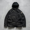 Vintage Hooded Firemans Clasp Jacket Coat L