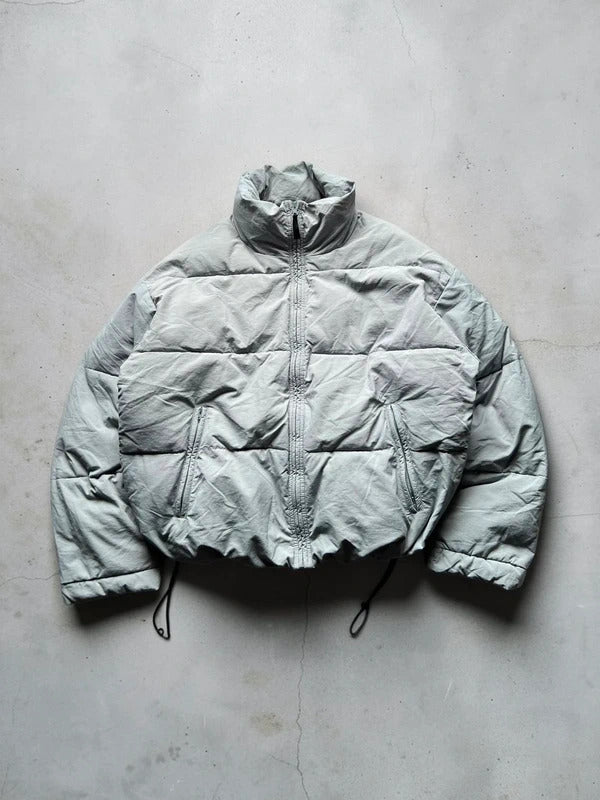 Light Blue Grey Beams Japan Puffer Jacket Coat M