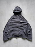 Purple Navy Montbell Zip up Hoodie Climaplus Fleece Jacket L