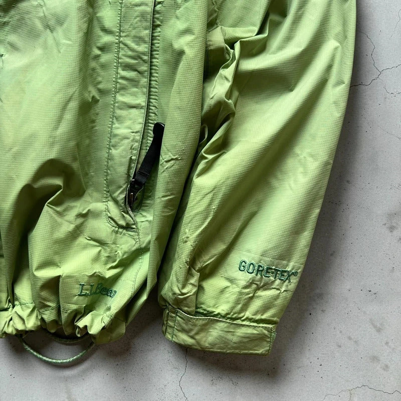 Women's Vintage 00's LL Bean Green Lightweight Gortex Jacket S